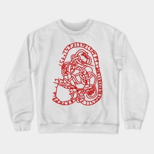 Hagby Runestone U 152 - Norse Viking Rune Crewneck Sweatshirt